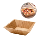 Salad bowl with a natural look, Bamboo various colours