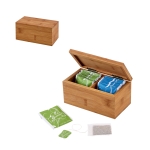 Bamboo tea box for 20 tea bags, Small Tea Party first view