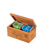 Bamboo tea box for 20 tea bags, Small Tea Party main view