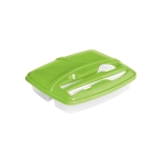 Tupperware set , PP with cutlery, sizes: 250, 270 and 470 ml light-green colour