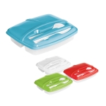 Tupperware set , PP with cutlery, sizes: 250, 270 and 470 ml various colours