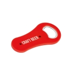 Bottle opener with magnet for fridge red colour image with logo 4