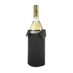 Nylon Velcro bottle cooler, 190T black colour