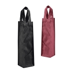 Black non-woven wine bottle bag, 80 g/m2 various colours