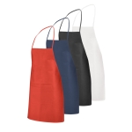 Non-woven cooking apron with pocket and straps various colours