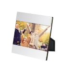 Elegant aluminium photo frame matt silver colour