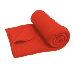 Cuddly blanket made of fleece, 240 g/m2 red colour