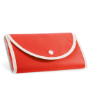 Foldable non-woven bag with carry handles, 80 g/m² red colour first view