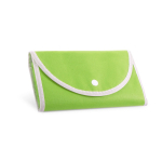 Foldable non-woven bag with carry handles, 80 g/m² light-green colour first view