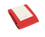 Foldable non-woven bag with handles, 80 g/m2 red colour