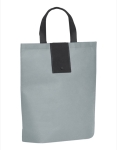 Foldable non-woven bag with handles, 80 g/m2 grey colour third view