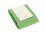 Foldable non-woven bag with handles, 80 g/m2 light-green colour