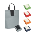 Foldable non-woven bag with handles, 80 g/m2 various colours