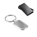 Metal keyring, Ovaloid various colours