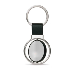 Rotatable keyring coloured faux leather strap