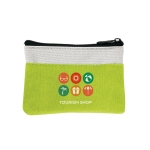 Classic polyester gel bag as an affordable gift light-green colour image with logo 2