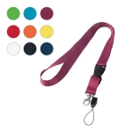 Lanyard with removable buckle and clip for USB various colours