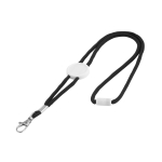 Lanyard with drawstring & carabine, Cord black colour