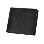 Leather wallet in black black colour