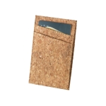 Card case with cork card holder natural colour third view