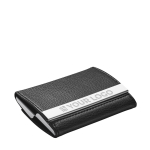 Double-sided metal & imitation leather card case main view