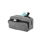 Lined toiletry bag for men made of 300D HD, Trend grey colour