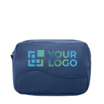 Affordable toiletry bag made of microfibres with zip, Pocket main view