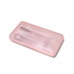 Elegant manicure case in pink and white pink colour