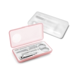 Elegant manicure case in pink and white various colours