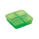 Pill box as a customer gift for pharmacies light-green colour