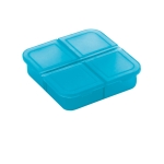 Pill box as a customer gift for pharmacies light blue colour