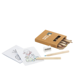 Kid's colouring set with pencils and pictures, Playtime main view