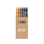 Box of 6 wax crayons for kids, Window main view