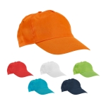 Kid's cap with ventilation and Velcro fastener, Kidscolor various colours