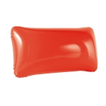 Inflatable beach cushion made of opaque PVC in colours red colour