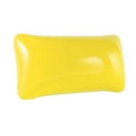 Inflatable beach cushion made of opaque PVC in colours yellow colour