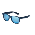 Sunglasses with mirrored lenses, UV400 protection blue colour