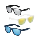 Sunglasses with mirrored lenses, UV400 protection various colours