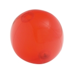 Transparent beach ball red colour