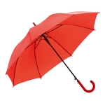 Automatic umbrella with rubber coated handle, Ø 104 red colour