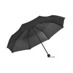 Foldable manual pocket umbrella, Ø 96, Cloudburst black colour