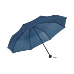 Foldable manual pocket umbrella, Ø 96, Cloudburst blue colour