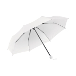 Foldable manual pocket umbrella, Ø 96, Cloudburst white colour