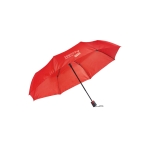 Foldable automatic umbrella with cover, Ø 98, Downtown red colour image with logo