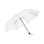 Foldable automatic umbrella with cover, Ø 98, Downtown white colour