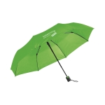 Foldable automatic umbrella with cover, Ø 98, Downtown light-green colour image with logo