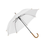 Automatic umbrella with wooden handle, Ø 104, Essence white colour