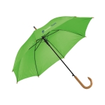 Automatic umbrella with wooden handle, Ø 104, Essence light-green colour image with logo