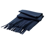 Winter scarf made of fleece in colours, Bufanda Colors blue colour