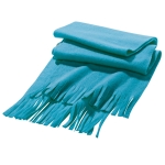 Winter scarf made of fleece in colours, Bufanda Colors light blue colour